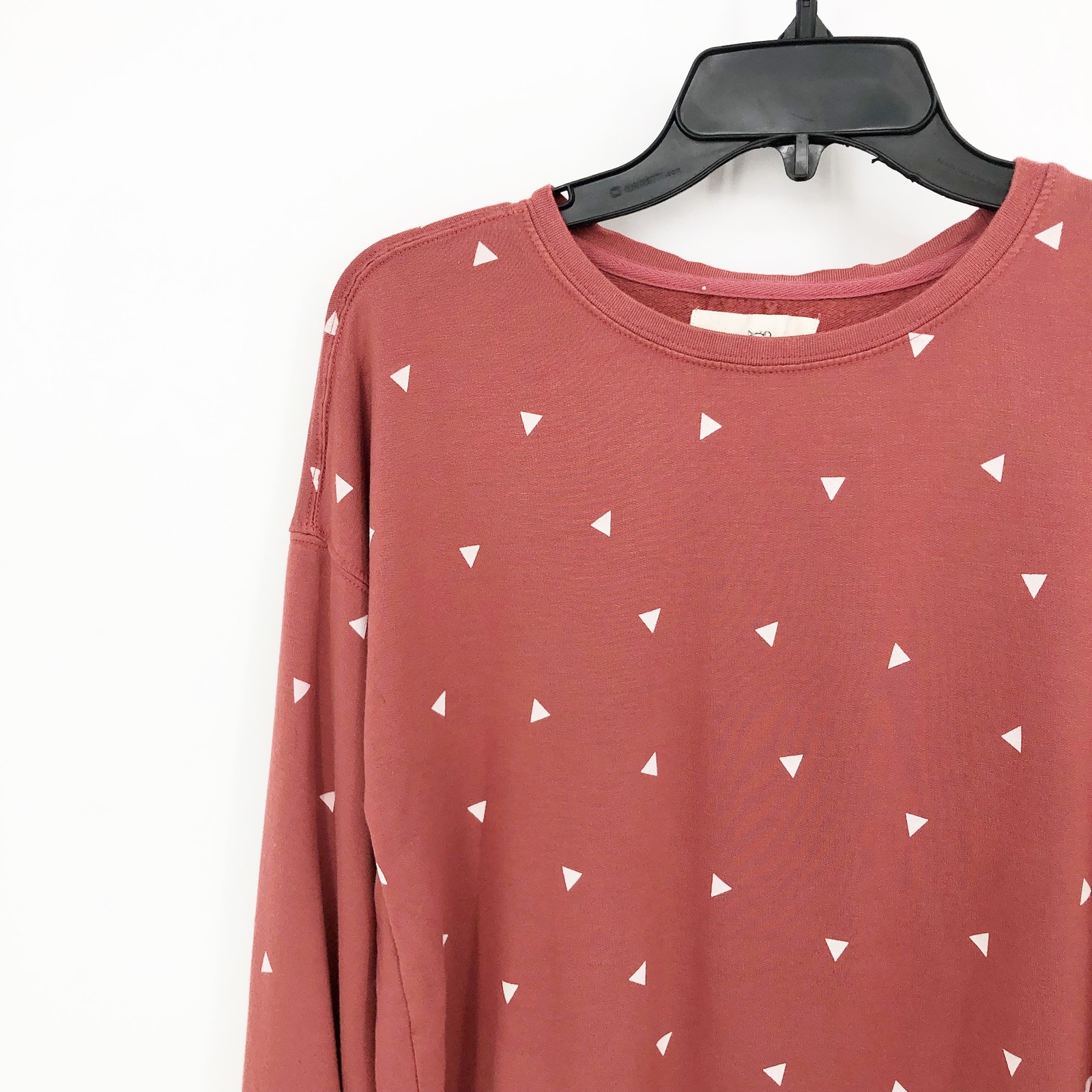 Thread + Supply Womens Pullover Sweatshirt Small Pink Geometric Print Euc — image 3 of 8